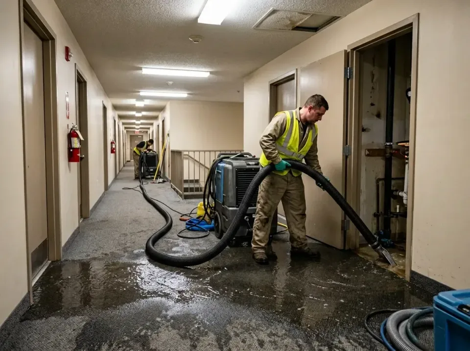 multi-unit-apartment-hallway-f-005 — frequently asked questions, Emergency Burst Pipe Water Extraction & Removal in Wales, WI